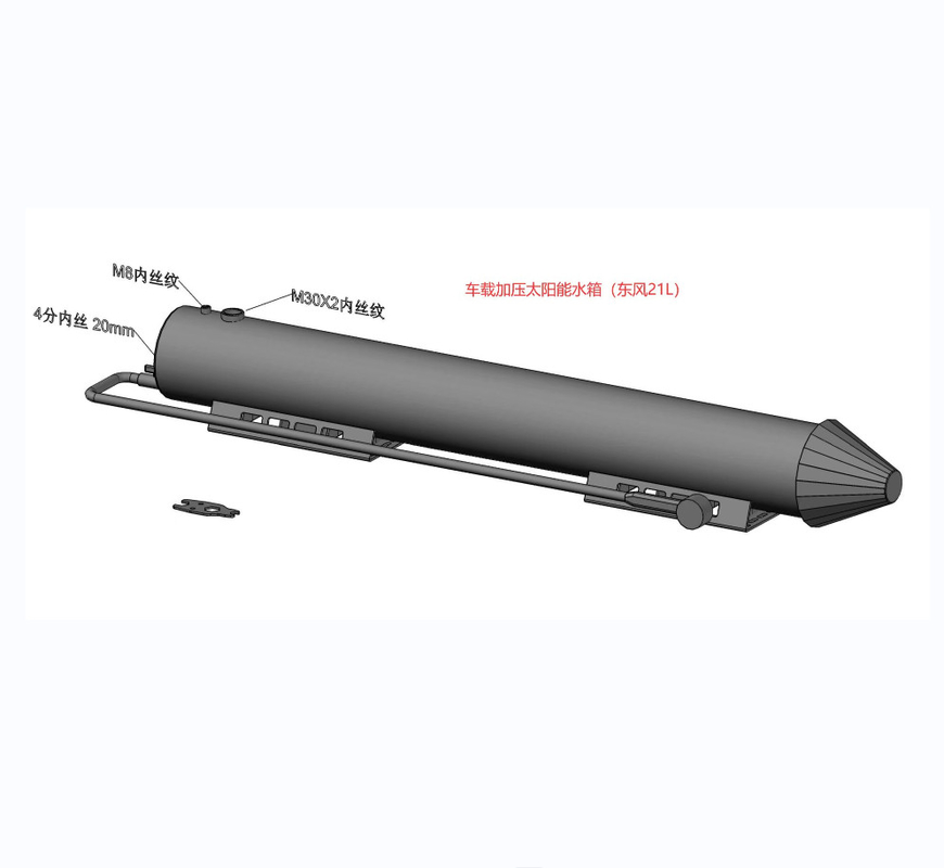 Aluminum Solar Vehicle Mounted Water Tank Roof Tank 3mm For 4x4 Vehicle