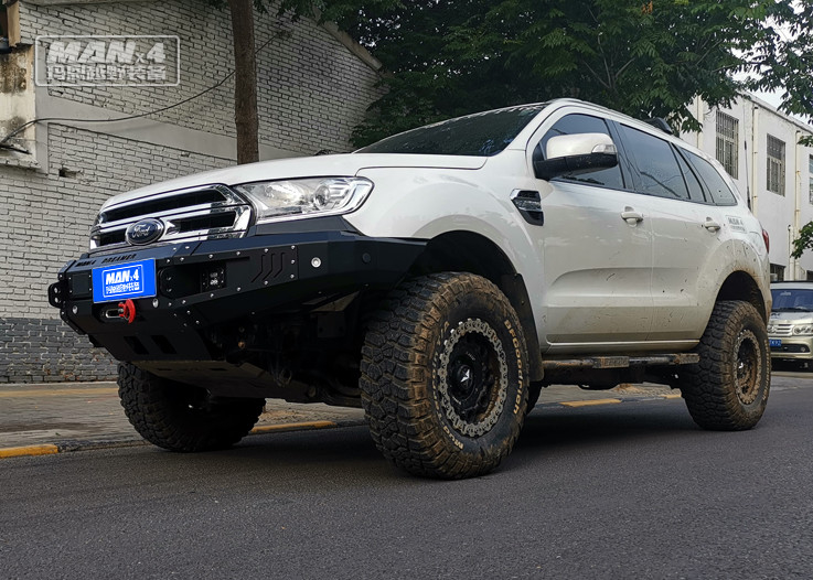 Q235 4x4 Ford Everest Front Bumper Compatible Winch Powder Coated